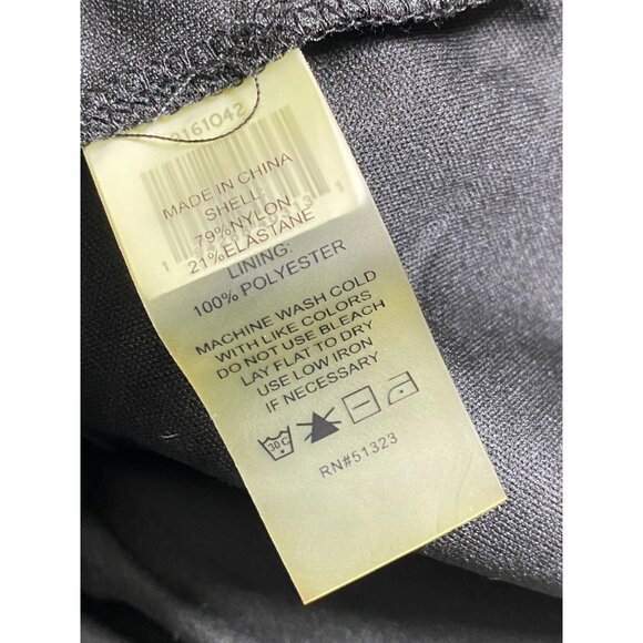 Vince Camuto Black Sheer Lace Long Sleeve Top Size Medium Ruffle Goth Whimsigoth - Picture 6 of 13